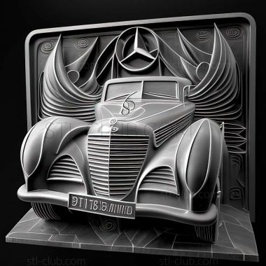 3D модель Mercedes Benz W198 (STL)